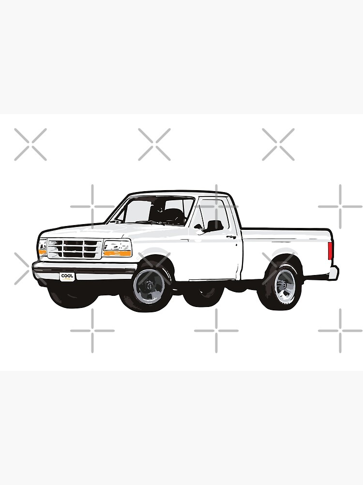 Illustration .. Poster. Step-by-step drawing. A car. Pickup