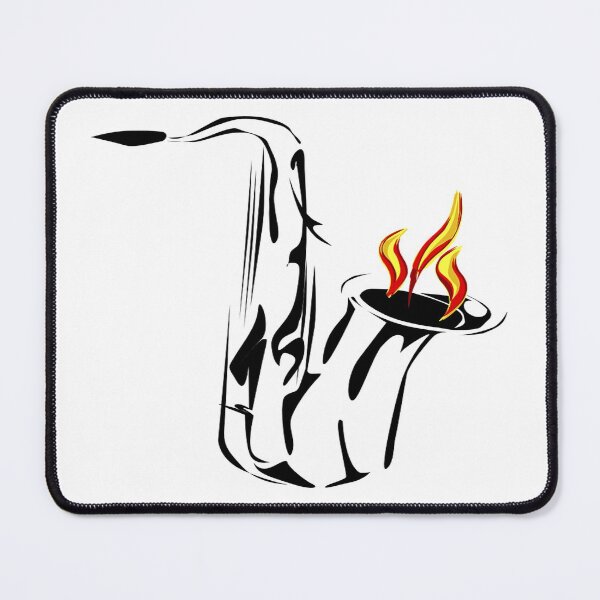 Item preview, Flames Saxophone designed and sold by jolly3434.