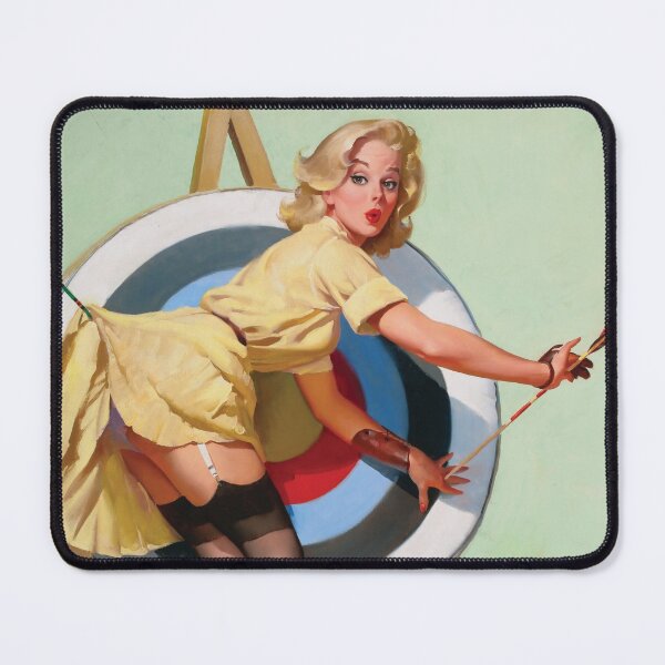 Item preview, A Near Miss (Right On Target) - Gil Elvgren designed and sold by MStockDesign.