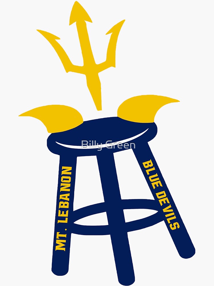 bluedevilbarstool logo' Sticker for Sale by Billy Green