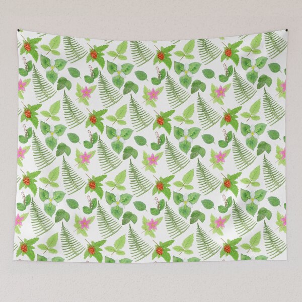 Item preview, Pacific Northwest Watercolor Botanicals Pattern designed and sold by paintedpansy.