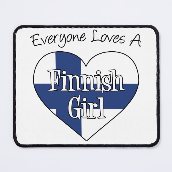 Item preview, Everyone Loves A Finnish Girl Finland Flag Heart designed and sold by jaycartoonist.