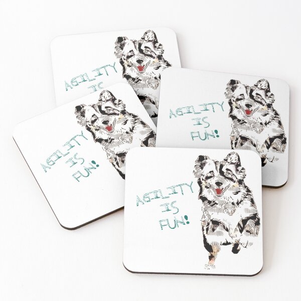 Item preview, Agility Is Fun - Border designed and sold by Mood Dogs Studio.