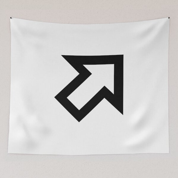 Item preview, MDI Arrow Top Right Bold Outline designed and sold by GnarlyFurtardo.