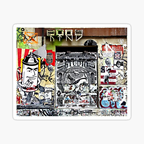 "Spray Can Man" Sticker by shutterbug520 Redbubble
