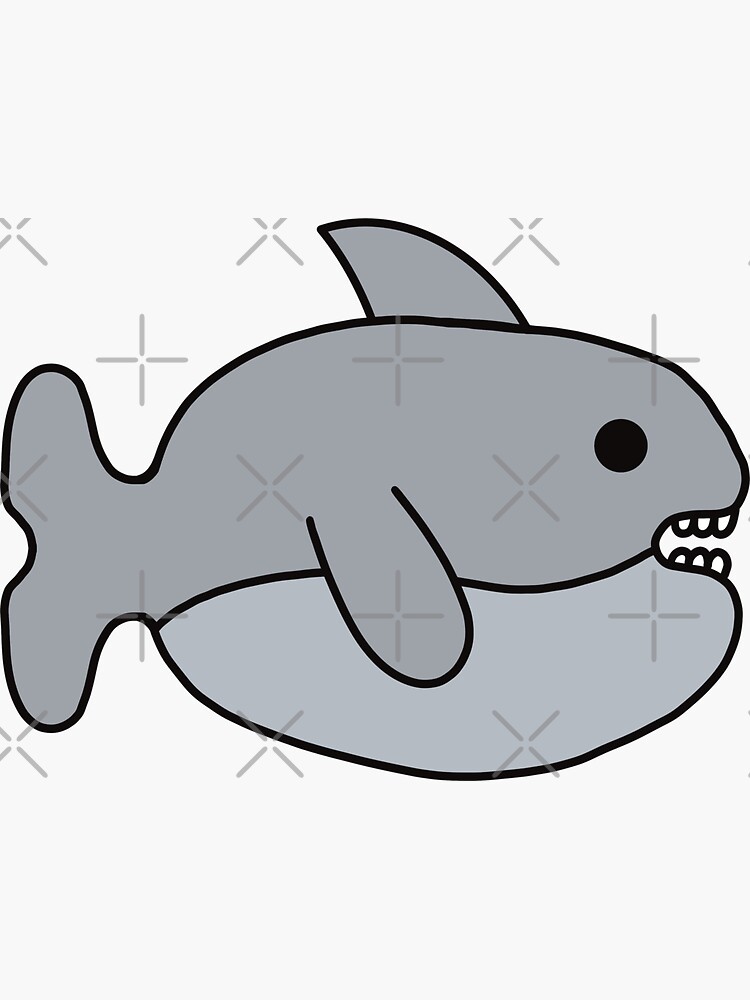 Cute Kawaii Shark Sticker For Sale By Kawaiibydice Redbubble 3688