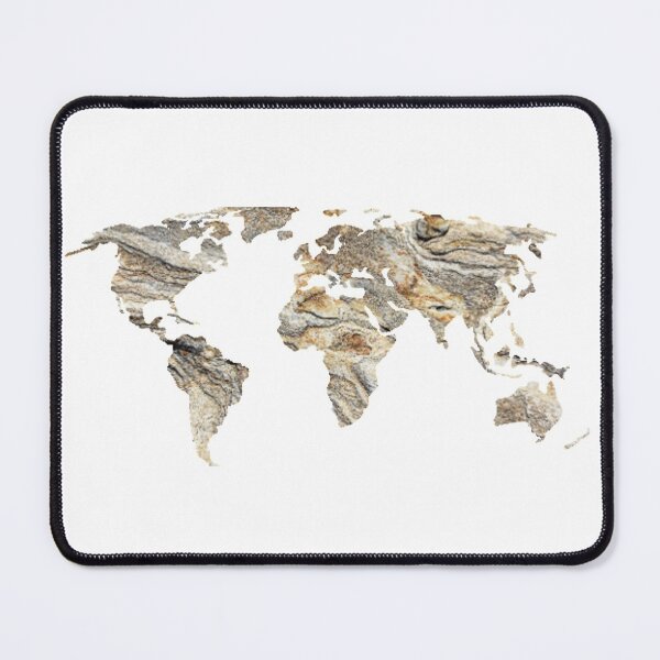 Item preview, Rustic Sandstone Marble World Map designed and sold by NelBo.