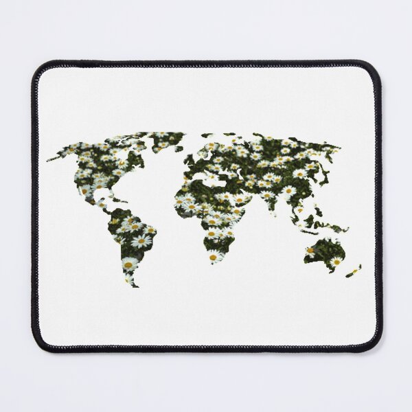 Item preview, Daisies Flowers World Map designed and sold by NelBo.