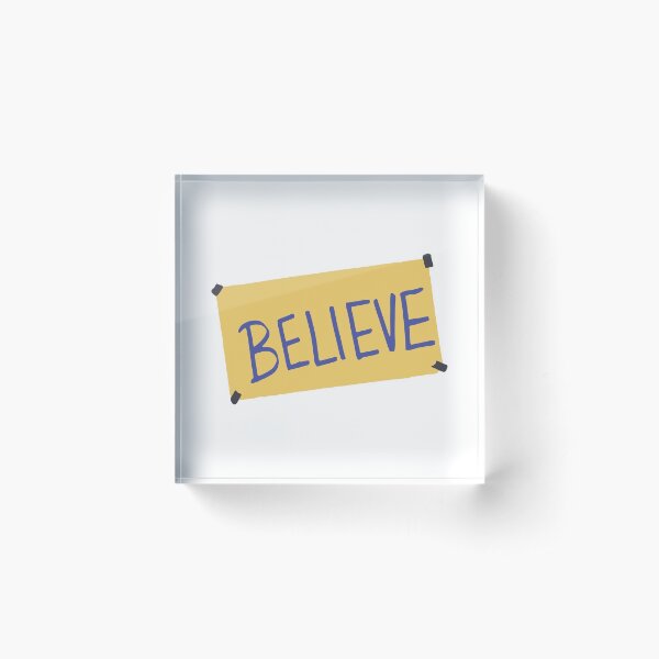 Believe-Ted Acrylic Block