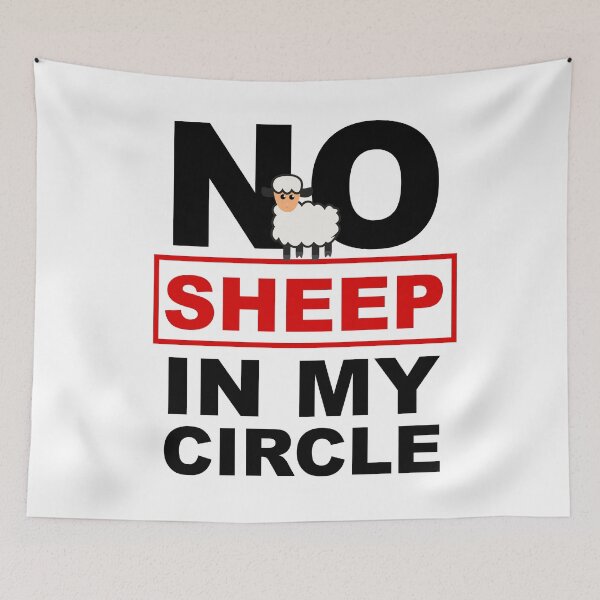Item preview, No Sheep In My Circle designed and sold by showoffmarket.