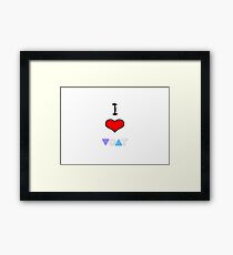 I Heart Voat Framed Print