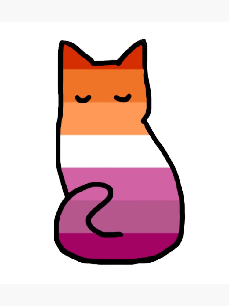 Lesbian Flag Cat Sticker For Sale By Hrose1107 Redbubble 4150