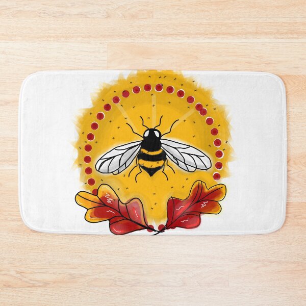 Item preview, Autumn Bee white background designed and sold by DemonicGloom.
