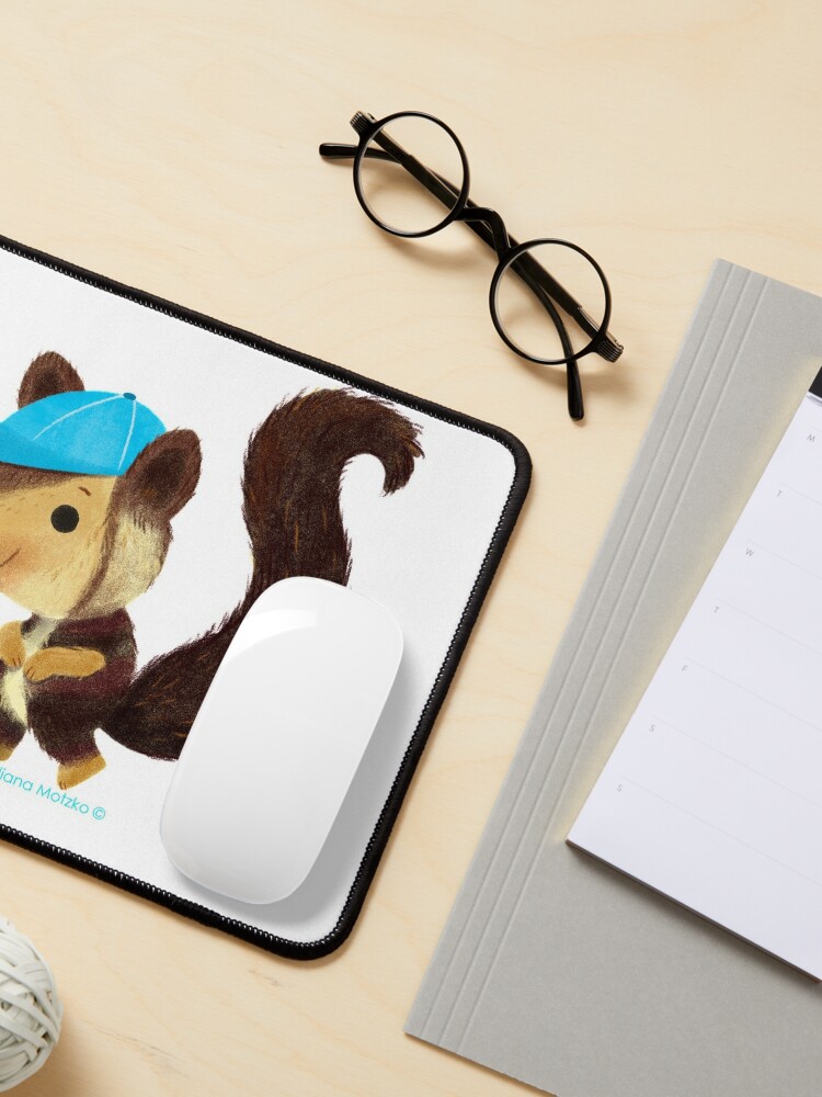 Alternate view of Indian Giant Squirrel with blue hat Mouse Pad