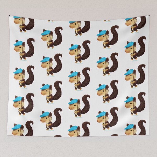 Item preview, Indian Giant Squirrel with blue hat designed and sold by julianamotzko.