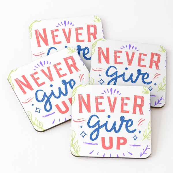 Item preview, never give up designed and sold by ARTgallaty0801.