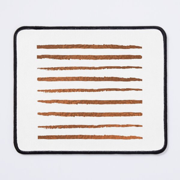 Item preview, Copper and white stripes decorative patterns designed and sold by NelBo.