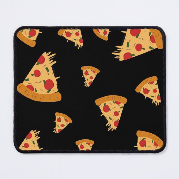 Item preview, blue pizza pattern designed and sold by NelBo.