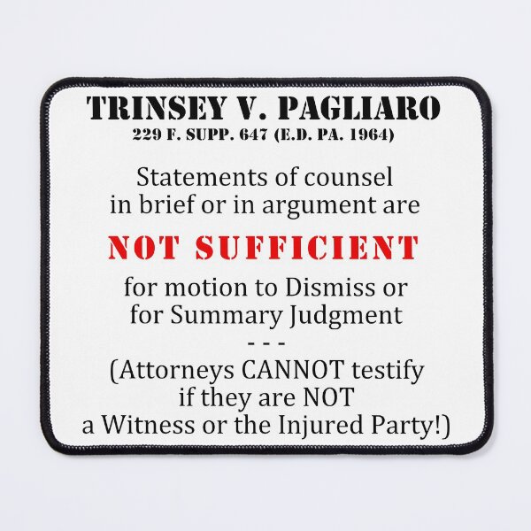 Item preview, LAW, & ORDER:: Case Law: Trinsey v Pagliaro (black text) designed and sold by Spinning Plates 360.