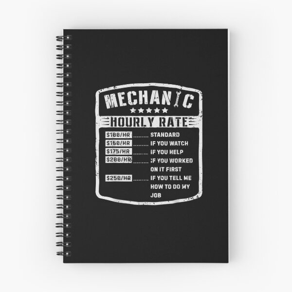 Item preview, Mechanic Hourly Rate Funny Mechanics Labor Rates designed and sold by Shopyfine.