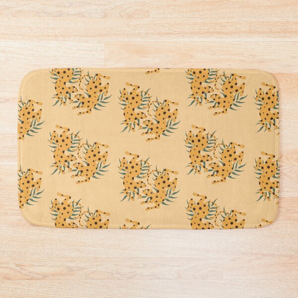Item preview, Jaguars and jungle leaves pattern designed and sold by Frauhellen.