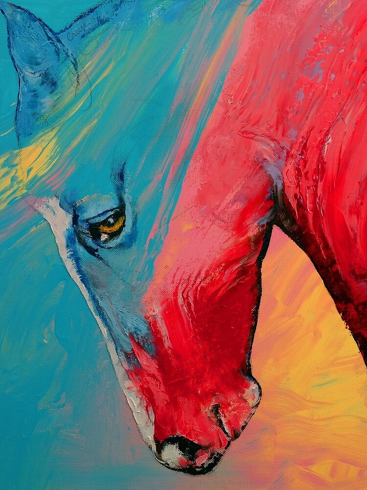 Disover Painted Horse Drawstring Bag