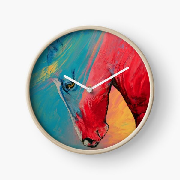 Painted Horse Clock