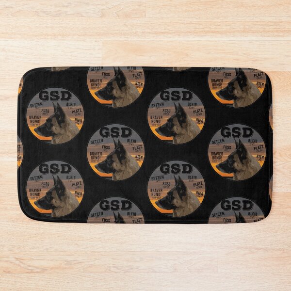 Item preview, German Language, Retro German Shepherd Design with German Dog Commands designed and sold by LifeCrush.