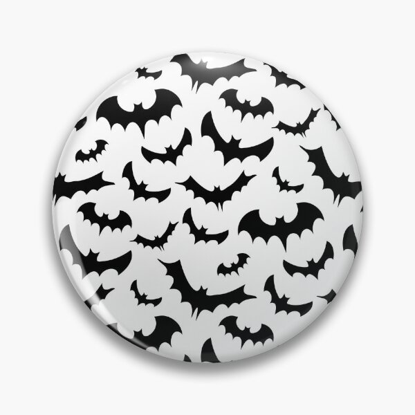 Item preview, Enchanted bats in black color on white designed and sold by Marcia Motivos.
