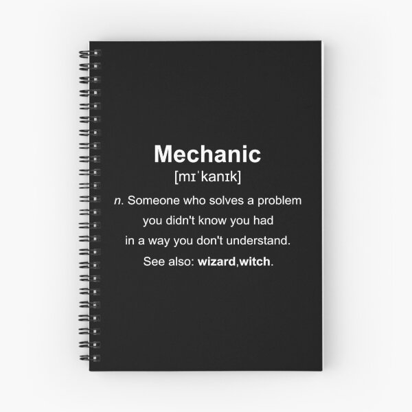 Item preview, MECHANIC DICTIONNARY DEFINITION designed and sold by Shopyfine.