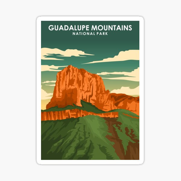 Item preview, Guadalupe Mountains National Park Travel Poster designed and sold by Stadify.