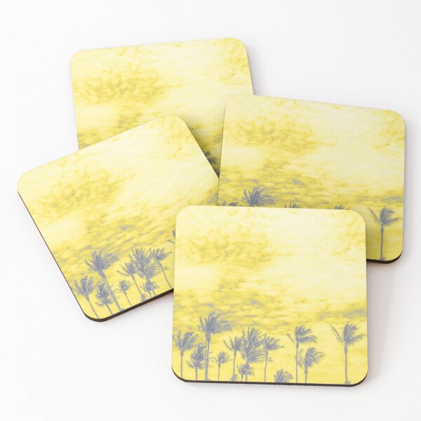 Item preview, Silhouette tropical palm tree with sky with clouds on background designed and sold by Evgeniia Biriukova.