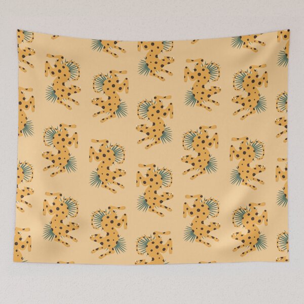 Item preview, Jaguars and jungle pattern designed and sold by Frauhellen.
