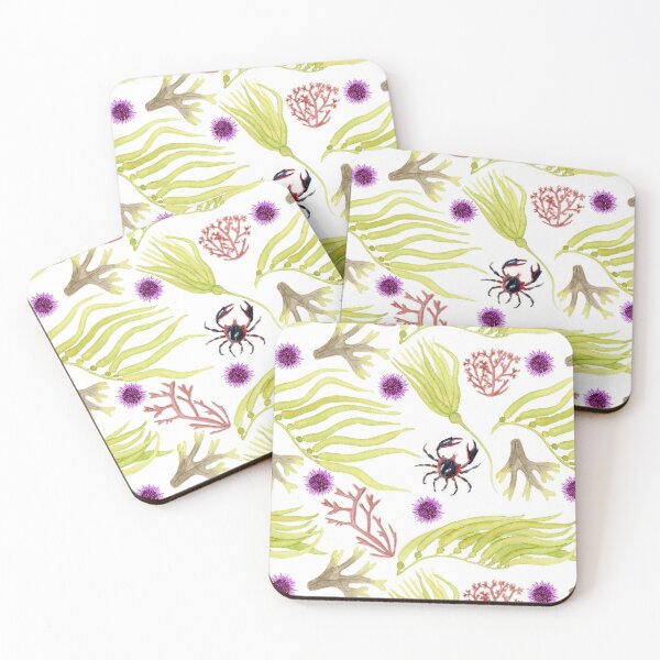 Item preview, Watercolor Seaweed and Kelp Pattern designed and sold by paintedpansy.