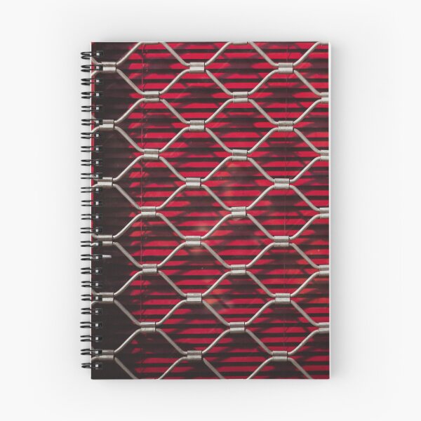 Item preview, Iron texture of a steel grill on red shutters on the door. Red background designed and sold by Evgeniia Biriukova.
