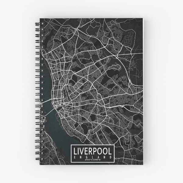 Item preview, Liverpool City Map of England - Dark designed and sold by deMAP.
