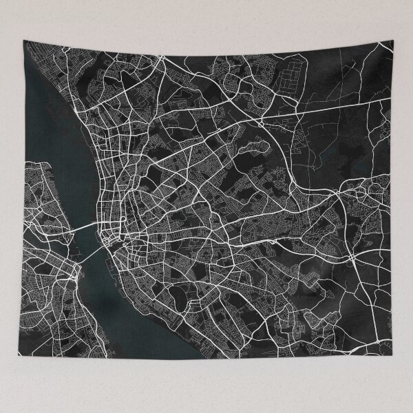 Item preview, Liverpool City Map of England - Dark designed and sold by deMAP.