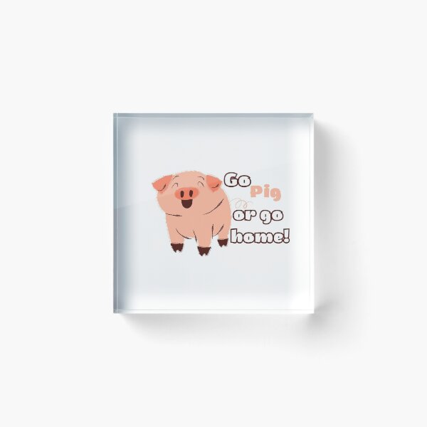 Item preview, Go pig or go home funny pun designed and sold by Seoul26.