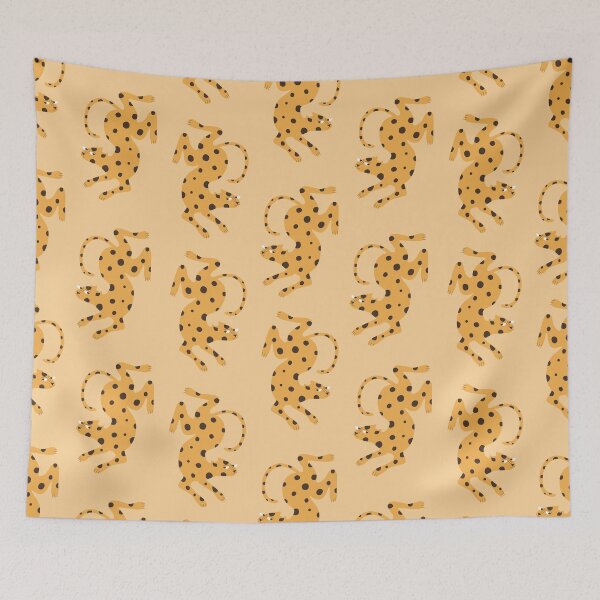 Item preview, Cute yellow leopard pattern designed and sold by Frauhellen.