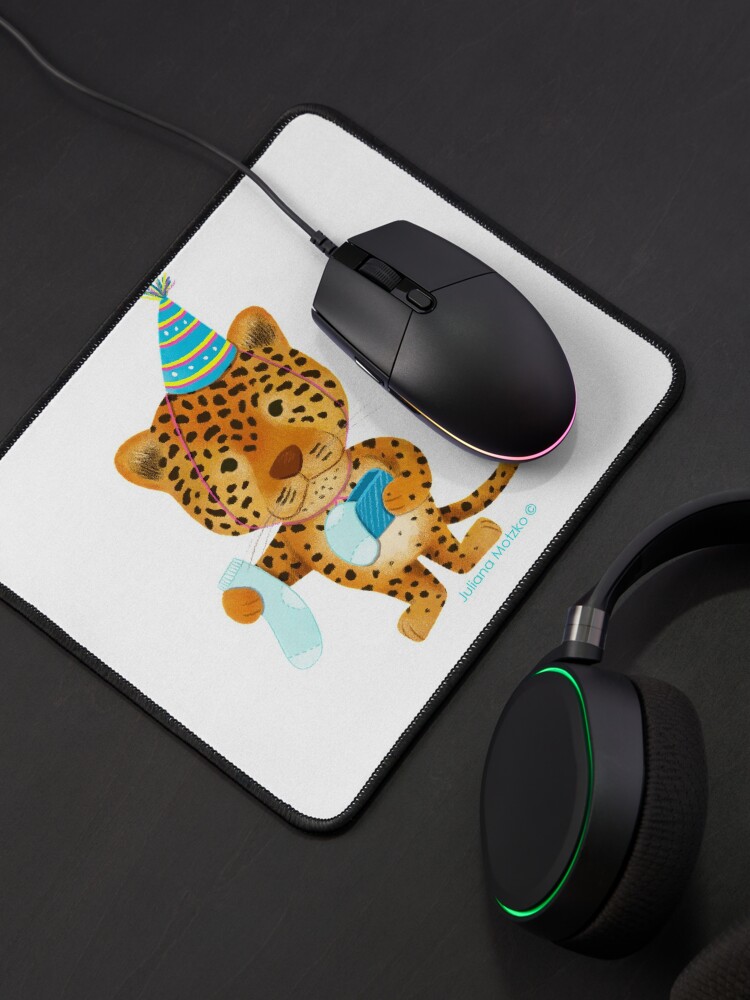 Alternate view of Jaguar got socks as birthday gift Mouse Pad
