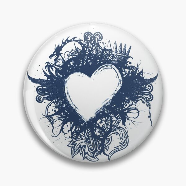 Item preview, Valentine's skull heart designed and sold by drawing-valley.