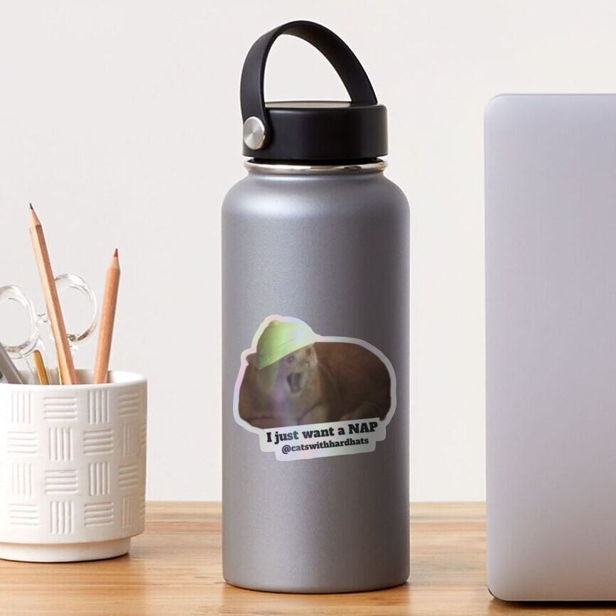 Artikel-Vorschau von Holografischer Sticker, designt und verkauft von Catwithhardhat.