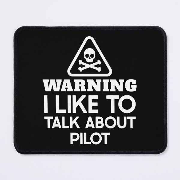 Item preview, Warning I Like To Talk About Pilot  : Funny Pilot T-shirt Coworker Gag Gift For Men And Women (Birthday, Halloween, Christmas & Thanksgiving Gifts Idea) designed and sold by Letaf.