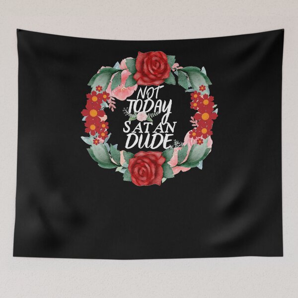 Item preview, Not Today Satan Dude designed and sold by OliDesigns.