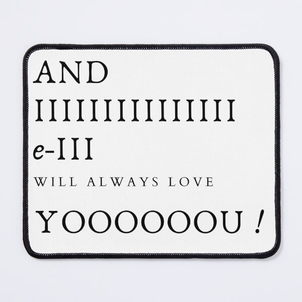 Item preview, I will always love you music quote designed and sold by NelBo.