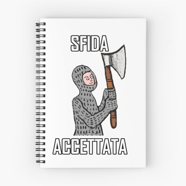 Item preview, Sfida Accettata! (Manoscritti Miniati Archeonerd) designed and sold by ArcheoNerd.