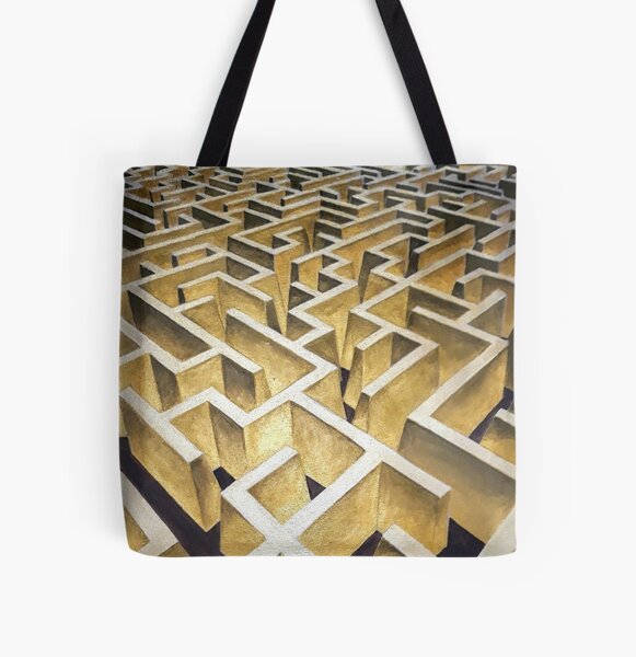 Labyrinth All Over Print Tote Bag