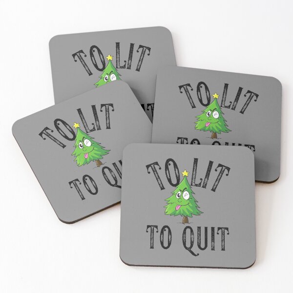 Item preview, To Lit To Quit - Cute Christmas Tree Sticking Its Tongue Out For Those On The Naughty List designed and sold by Vibbin4Life33.