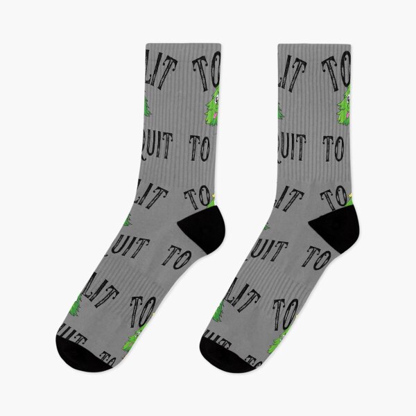 Item preview, To Lit To Quit - Cute Christmas Tree Sticking Its Tongue Out For Those On The Naughty List designed and sold by Vibbin4Life33.