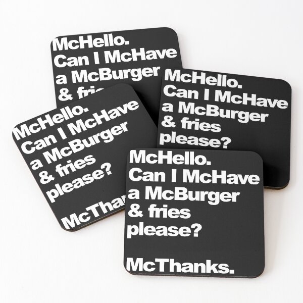Item preview, McHello Funny Fast Food Humour Graphic designed and sold by GO SHIRT-TEE.
